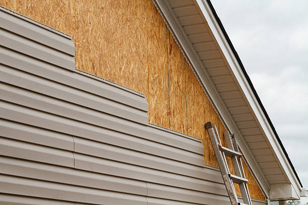 Professional Wood Siding technician working in Girard, IL